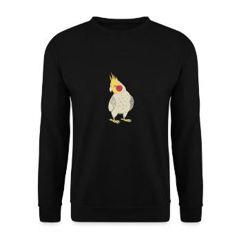 Calopsitte - Sweat-shirt Unisexe - noir - Devant - Alina (178cm) & Michal (187cm)