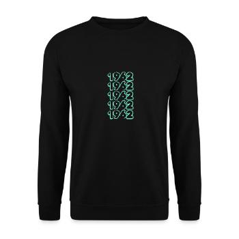 Anniversaire 1962 - Sweat-shirt Unisexe - noir - Devant - Alina (178cm) & Michal (187cm)