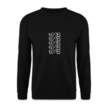 Numéro 1962 - Sweat-shirt Unisexe - noir - Devant - Alina (178cm) & Michal (187cm)