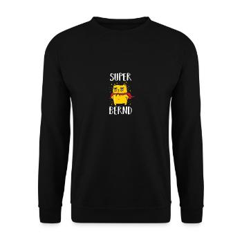Bernd - Sweat-shirt Unisexe - noir - Devant - Alina (178cm) & Michal (187cm)