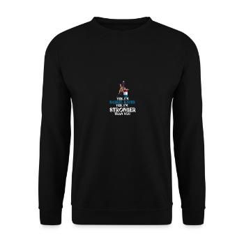 Fassrennen Barrel Racing Rodeo Pferdesport Cowboy - Unisex Pullover - Schwarz - Vorne - Alina (178cm) & Michal (187cm)