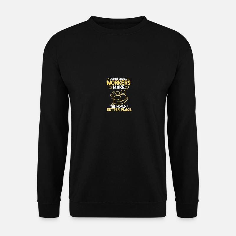 Sozialarbeiter Social Worker Beruf Sozialpädagoge - Unisex Pullover - Schwarz