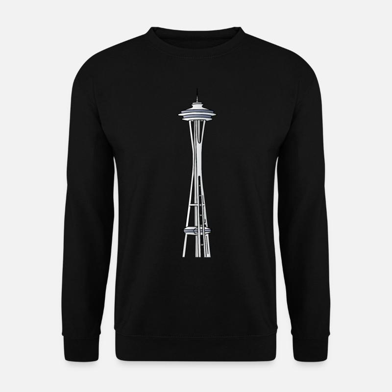 „Space Needle" à Seattle - Sweat-shirt Unisexe - noir