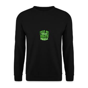 Jungesellenabschied Frieda - Unisex Pullover - Schwarz - Vorne - Alina (178cm) & Michal (187cm)