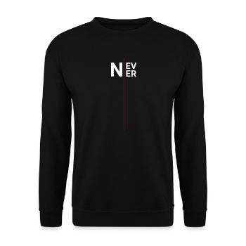 Zero desire, never or ever? Not in the mood? - Unisex Sweatshirt - black - Front - Alina (178cm) & Michal (187cm)