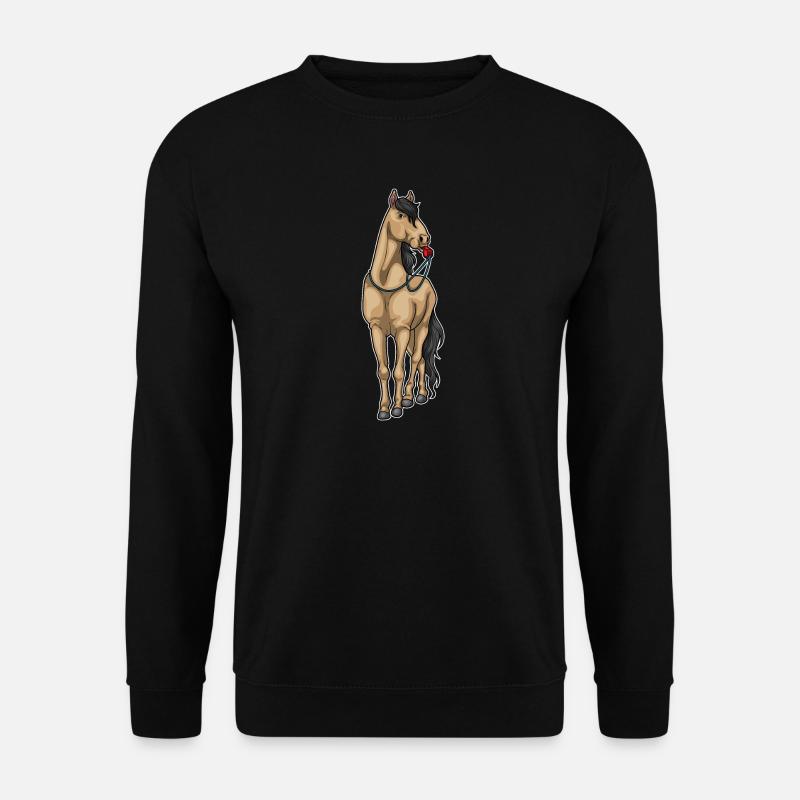Horse Referee Whistle - Unisex Sweatshirt - black