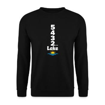 See-wochenende Countdown Zu See-tagen - Unisex Pullover - Schwarz - Vorne - Alina (178cm) & Michal (187cm)