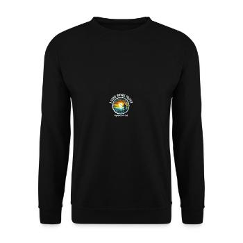Better fishing than working - Unisex Sweatshirt - black - Front - Alina (178cm) & Michal (187cm)