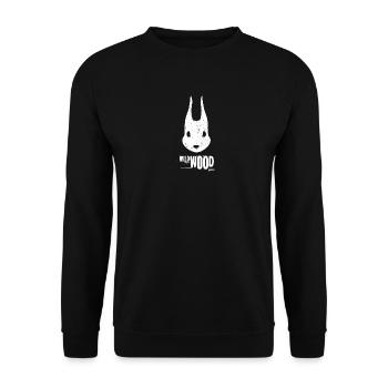 WILD WOOD SQUIRREL - Unisex Sweatshirt - black - Front - Alina (178cm) & Michal (187cm)