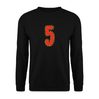 5. 5 YEARS. 5th ANNIVERSARY. 5 YEAR ANNIVERSARY - Unisex Sweatshirt - black - Front - Alina (178cm) & Michal (187cm)