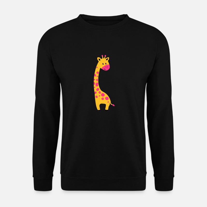 cute giraffe - Unisex Sweatshirt - black