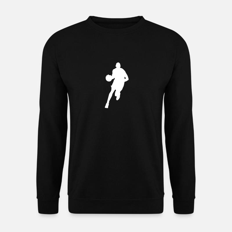 Basketball player graphics white - Unisex Sweatshirt - black