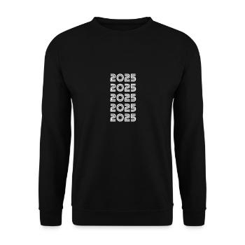 Jahr 2025 - Unisex Pullover - Schwarz - Vorne - Alina (178cm) & Michal (187cm)
