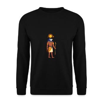 Mythology egypt religion symbol gift culture - Unisex Sweatshirt - black - Front - Alina (178cm) & Michal (187cm)