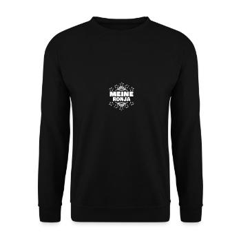 Ronja - Unisex Pullover - Schwarz - Vorne - Alina (178cm) & Michal (187cm)