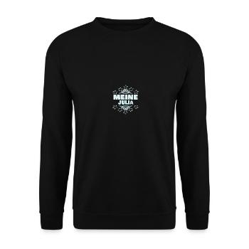Julia as a girl - Unisex Sweatshirt - black - Front - Alina (178cm) & Michal (187cm)