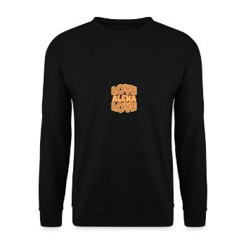 Alena comme prénom - Sweat-shirt Unisexe - noir - Devant - Alina (178cm) & Michal (187cm)