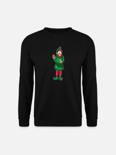 Elf Weihnachten Jonglieren - Unisex Pullover - Schwarz