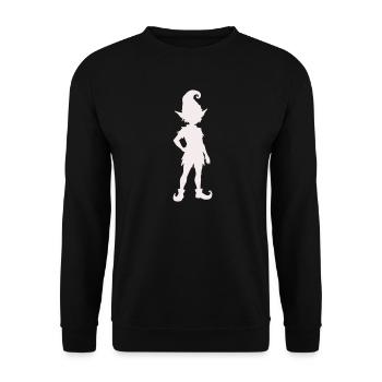 elfe- - Unisex Pullover - Schwarz - Vorne - Alina (178cm) & Michal (187cm)