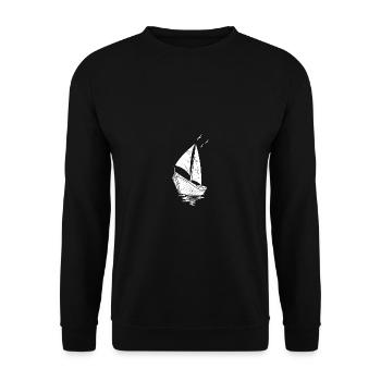 Cadeau de capitaine de voile - Sweat-shirt Unisexe - noir - Devant - Alina (178cm) & Michal (187cm)