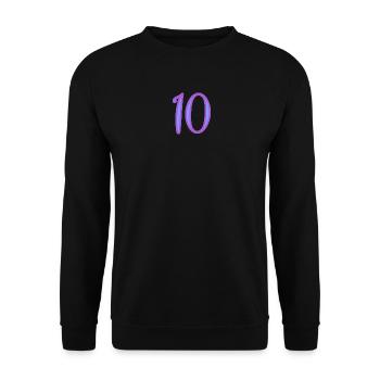10 - Unisex Sweatshirt - black - Front - Alina (178cm) & Michal (187cm)