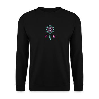 Dream Catcher - Unisex Sweatshirt - black - Front - Alina (178cm) & Michal (187cm)