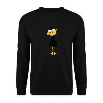 Funny Duck - Sweat-shirt Unisexe - noir - Devant - Alina (178cm) & Michal (187cm)