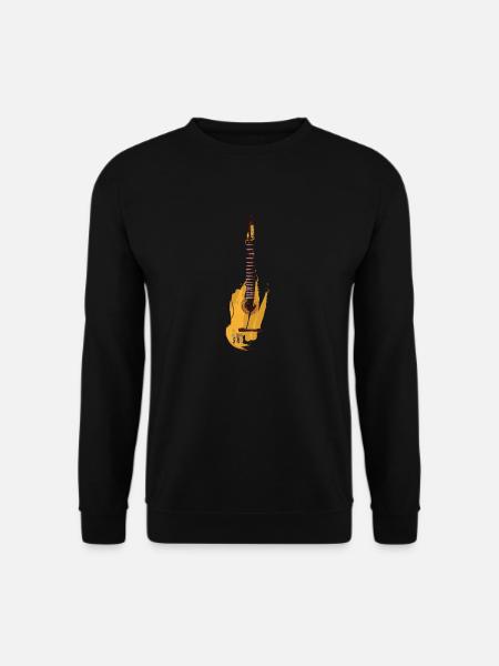 Gitarre - Unisex Pullover - Schwarz