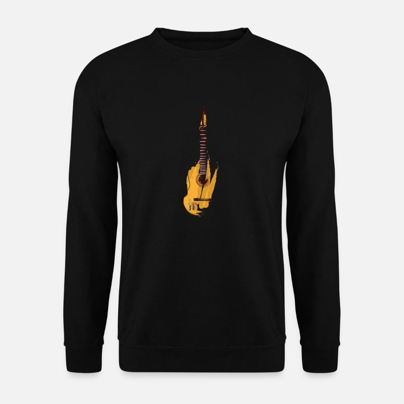Gitarre - Unisex Pullover - Schwarz