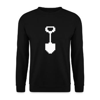 Shovel Pixel - Unisex Sweatshirt - black - Front - Alina (178cm) & Michal (187cm)