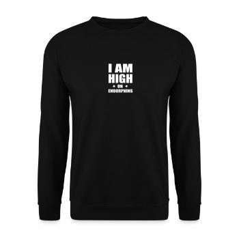 sportif - Sweat-shirt Unisexe - noir - Devant - Alina (178cm) & Michal (187cm)
