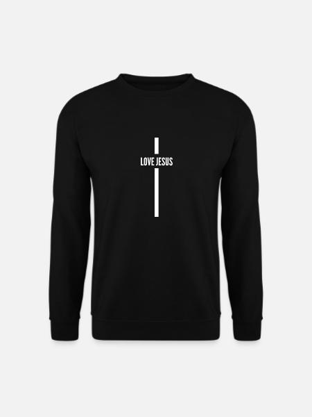 Christian Jesus Cross Gift - Unisex Sweatshirt - black