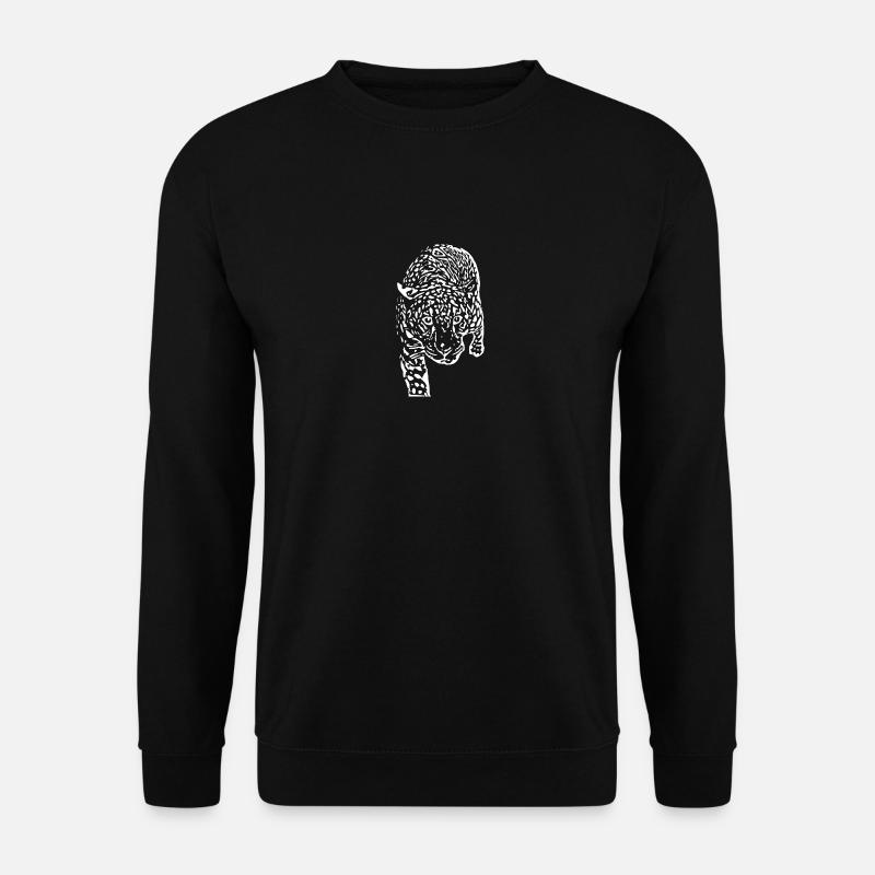 Blanc léopard - Sweat-shirt Unisexe - noir