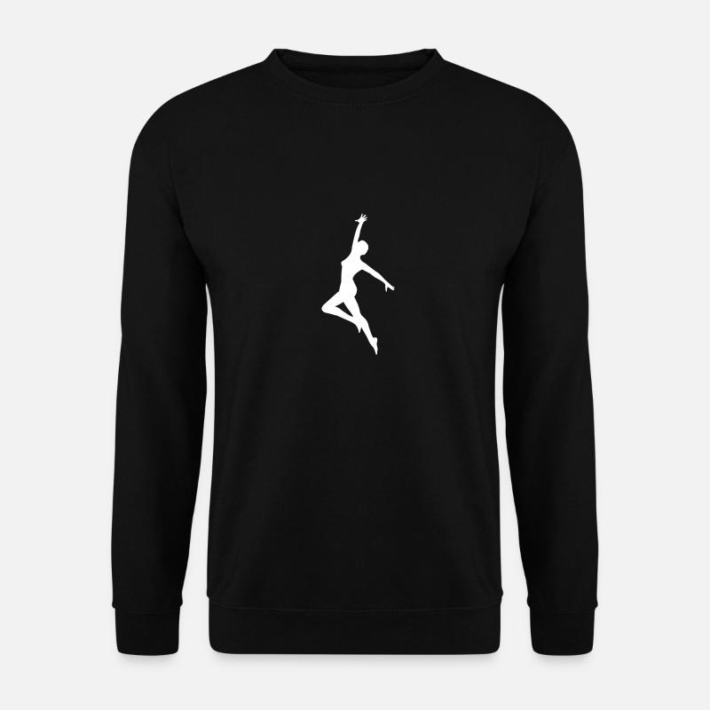 Tänzerin ,Graffiti,malerei, ballerina,weiss - Unisex Pullover - Schwarz