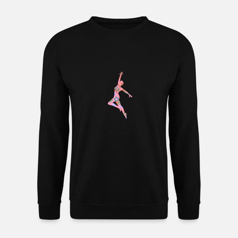 dancer, dancing, illustration, dancer,stars - Unisex Sweatshirt - black