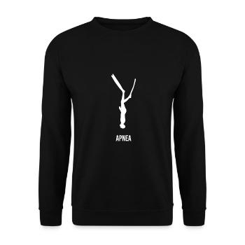 Jahr Freitauchen One Breath - Unisex Pullover - Schwarz - Vorne - Alina (178cm) & Michal (187cm)