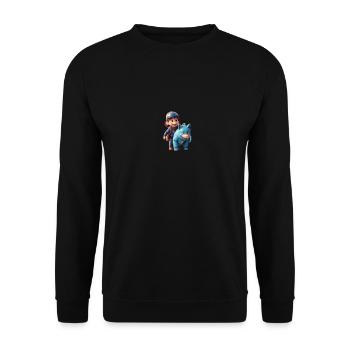 2 Extraordinary Adventure Friends - Unisex Sweatshirt - black - Front - Alina (178cm) & Michal (187cm)