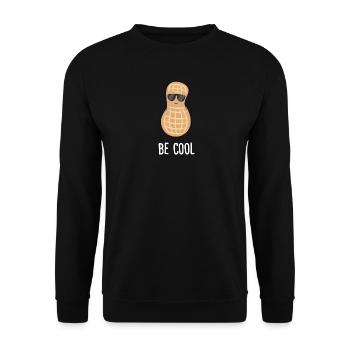 Peanut - Be Cool, sunglasses - Unisex Sweatshirt - black - Front - Alina (178cm) & Michal (187cm)