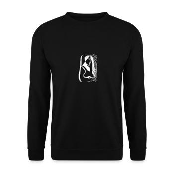 art abstrait - Sweat-shirt Unisexe - noir - Devant - Alina (178cm) & Michal (187cm)