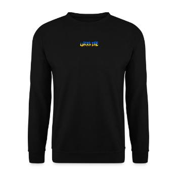 Ukraine Zelensky Ukrainian resistance peace - Unisex Sweatshirt - black - Front - Alina (178cm) & Michal (187cm)