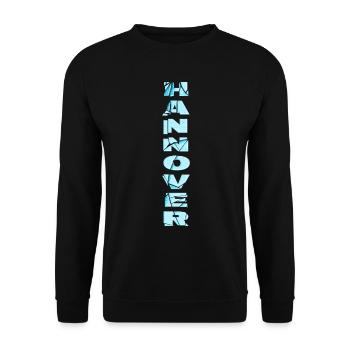Hanover Allemagne City Font Skyline Accueil - Sweat-shirt Unisexe - noir - Devant - Alina (178cm) & Michal (187cm)