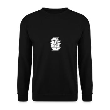 Marvin - Unisex Sweatshirt - black - Front - Alina (178cm) & Michal (187cm)
