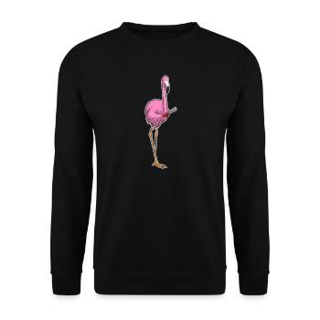 Flamingo Coiffeur Pince à cheveux - Sweat-shirt Unisexe - noir - Devant - Alina (178cm) & Michal (187cm)
