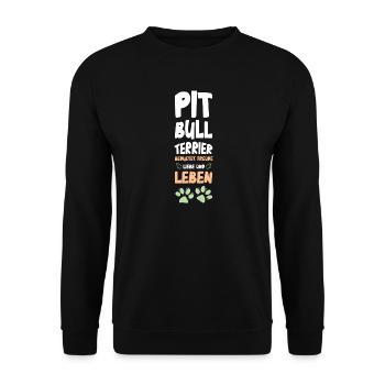 Vie amoureuse du Bull Terrier - Sweat-shirt Unisexe - noir - Devant - Alina (178cm) & Michal (187cm)