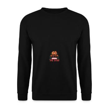Patron de la Grande Sœur - Sweat-shirt Unisexe - noir - Devant - Alina (178cm) & Michal (187cm)
