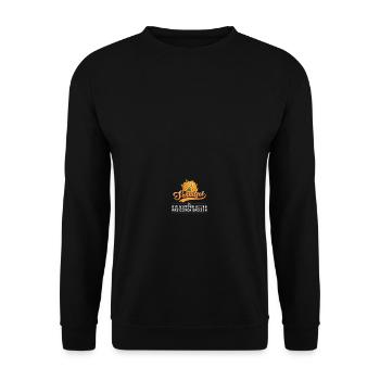 Die Mutter aller panierten Speisen Schnitzel - Unisex Pullover - Schwarz - Vorne - Alina (178cm) & Michal (187cm)