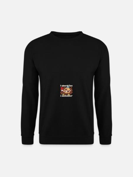 Leberkäse Liebhaber Fleischkäse Brötchen - Unisex Pullover - Schwarz