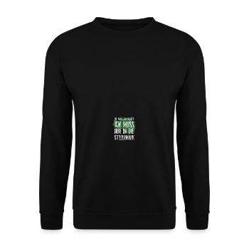Ich muss nur in die Steiermark Steirer - Unisex Pullover - Schwarz - Vorne - Alina (178cm) & Michal (187cm)