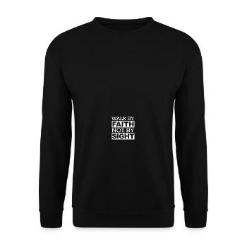 Walk by Faith Church Jésus-Christ Christian - Sweat-shirt Unisexe - noir - Devant - Alina (178cm) & Michal (187cm)