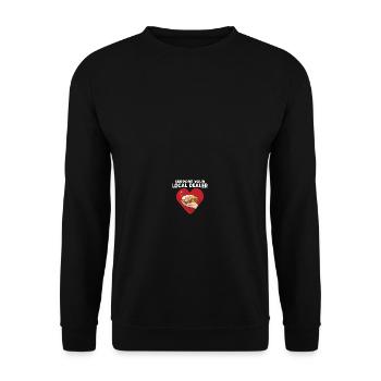 Support your local Döner Kebab Dealer - Unisex Sweatshirt - black - Front - Alina (178cm) & Michal (187cm)